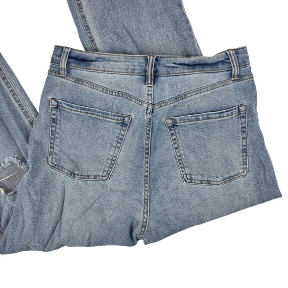 Wild Fable Highest Rise Straight Jeans Womens Size 12 Blue Denim Cotton Blend - Picture 11 of 12